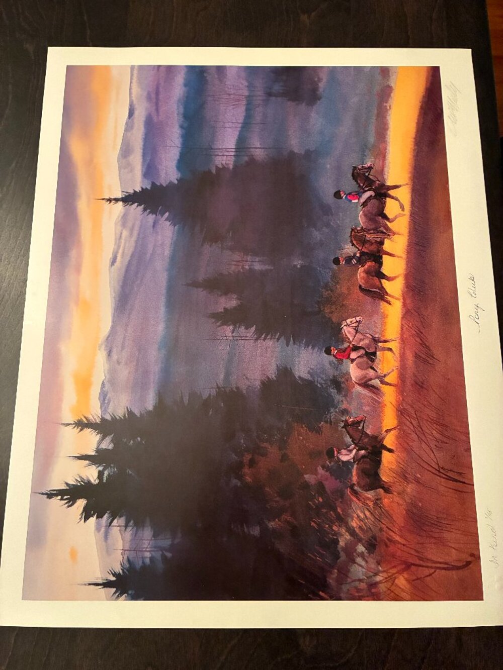 Beautiful lithograph PONY CLUB by Tom McNeely
